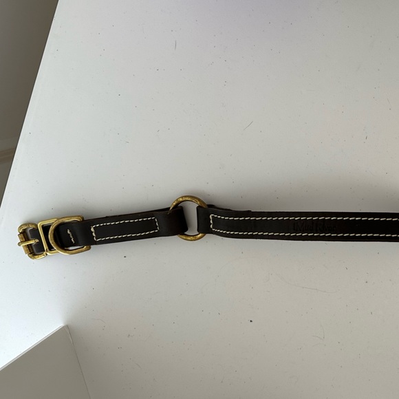 Boyt High Prairie Leather Dog Collar with Safety Ring - Picture 2 of 3